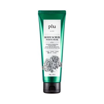 Ексфолиант за тяло за мека и гладка кожа с аромат на бял мускус PLU Body Scrub White Musk 200 g