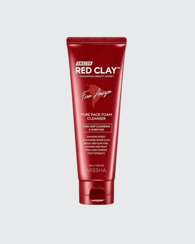Missha Amazon Red Clay Pore Pack Foam Cleanser 120ml