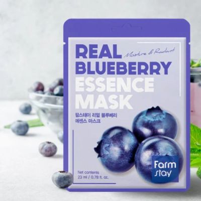 Маска за лице Farmstay Real Blueberry Essence Mask 