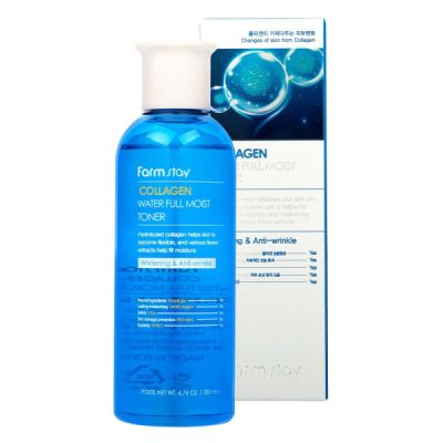 Хидратиращ тонизиращ лосион за лице с колаген FARMSTAY Collagen water full moist toner 200ml
