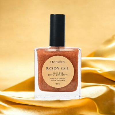 Масло за тяло 14 съставки от растителен произход Body Oil Bronze Shimmering 100ml