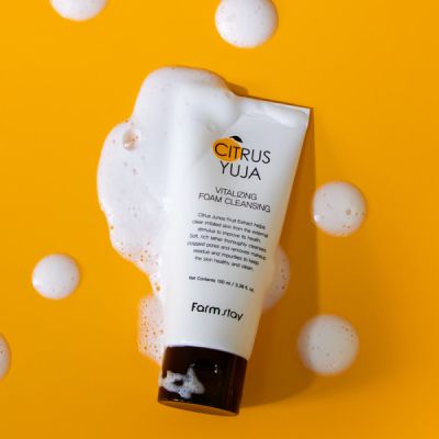 Пяна за почистване на лице FARMSTAY Citrus Yuja Vitalizing Foam Cleanser 100ml
