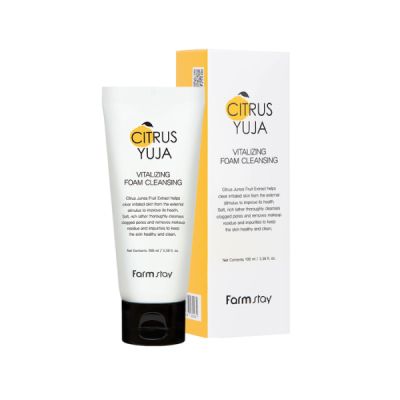 Пяна за почистване на лице FARMSTAY Citrus Yuja Vitalizing Foam Cleanser 100ml