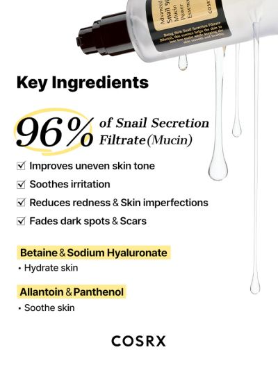  Концентрирана есенция за лице COSRX Advanced Snail 96 Mucin Power Essence 100ml