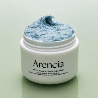 Многофункционалено  почистващо средство за лице Arencia Fresh Blue Hyssop Rice Mochi Cleanser 120g
