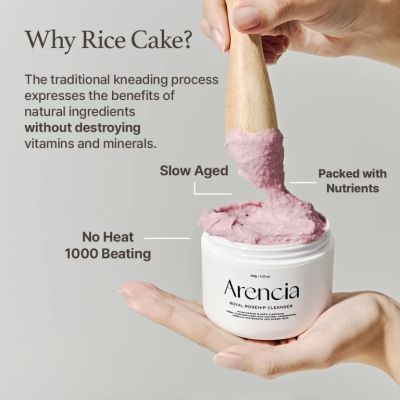 Почистващ бар за лице Arencia Fresh Rosehip Rice Mochi Cleanser 120g