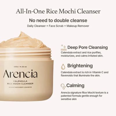 Иновативен почистващ продукт Arencia Calendula Rice Mochi Cleanser 