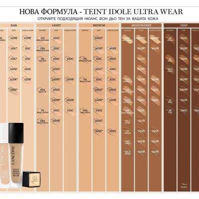 Дълготраен фон дьо тен LANCÔME Teint Idole Ultra Wear Care & Glow – 125W 30 мл.