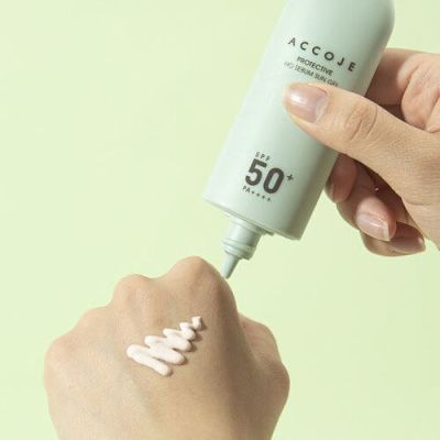 Матиращ слънцезащитен гел за лице Accoje Protective No Sebum Sun Gel SPF50+ PA++++ 50 ml