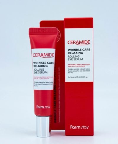 Околоочен серум Farmstay Ceramide Wrinkle Care Relaxing Rolling Eye Serum 25ml