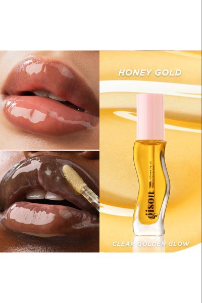 Подхранващо олио-гланц за устни Gisou Honey Infused Lip Oil Honey Gold