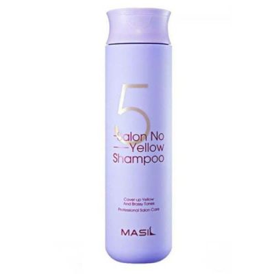 Лилав шампоан против жълти оттенъци Masil 5 Salon No Yellow Shampoo 300ml