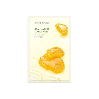 Текстилна маска за лице с пчелно млечице Nature Republic Real Nature Sheet Mask Royal Jelly 23ml