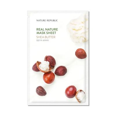 Текстилна маска за лице с ший масло Nature Republic Real Nature Sheet Mask Shea Butter 23ml
