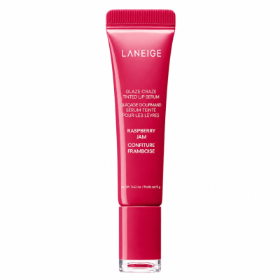Оцветяващ серум за устни с цвят малиново сладко LANEIGE Glaze Craze Tinted Lip Serum Raspberry Jam 12g