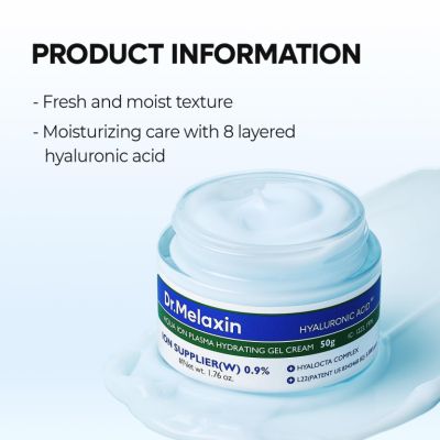 Хидратиращ гел-крем за лице Dr.Melaxin Aqua Ion Plasma Hydrating Gel Cream 50 ml