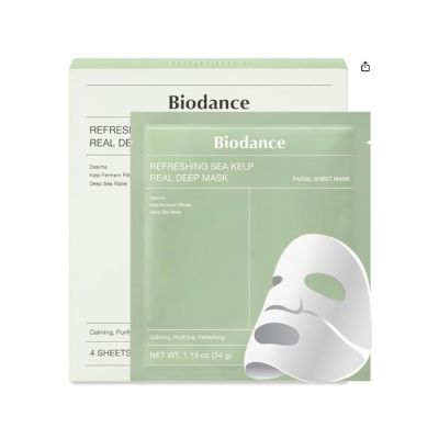 Успокояваща хидрогелна маска с морски водорасли за проблемна кожа Biodance Refreshing Sea Kelp Real Deep Mask  34 g