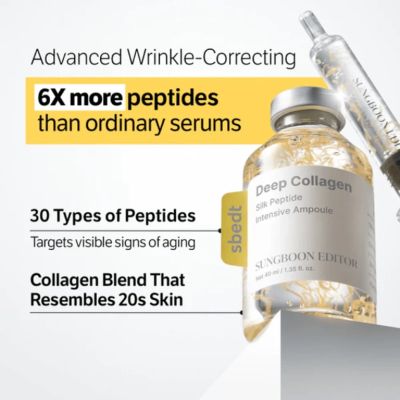 Интензивно хидратираща ампула с пептиди за стегната и гладка кожа Sungboon Editor Silk Peptide EGF Intensive Ampoule 40 ml