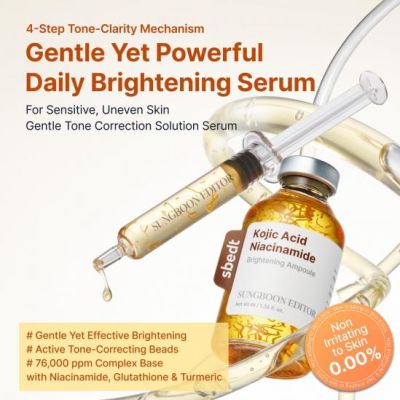 Озаряваща ампула с коджикова киселина и ниацинамид  Sungboon Editor Kojic Acid Niacinamide Brightening Ampoule 40 ml