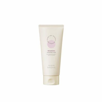 Хидратираща почистваща пяна за лице с ягода  MISSHA Creamy Latte Strawberry Cleansing Foam 172 ml